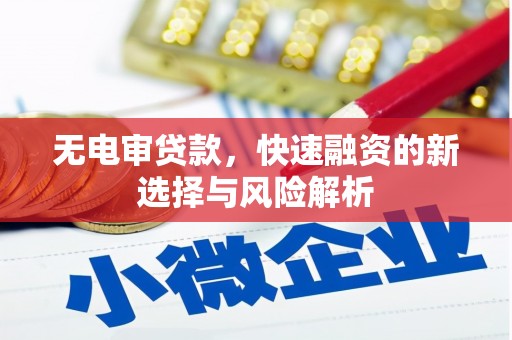 三星无电审贷款，快速融资的新选择与风险解析