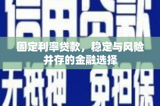 三星固定利率贷款，稳定与风险并存的金融选择