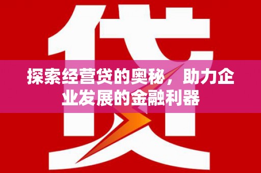 三星探索经营贷的奥秘，助力企业发展的金融利器
