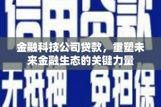 三星金融科技公司贷款，重塑未来金融生态的关键力量