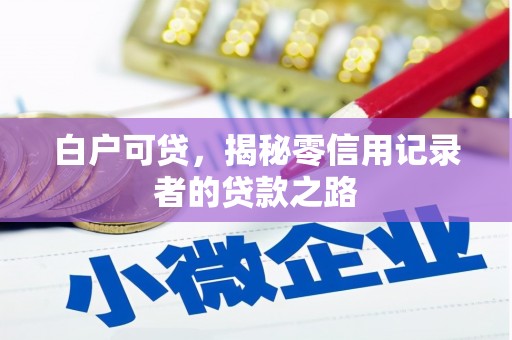 三星白户可贷，揭秘零信用记录者的贷款之路